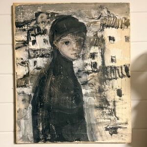 Vintage Signed Gino Hollander Canvas Art Painting